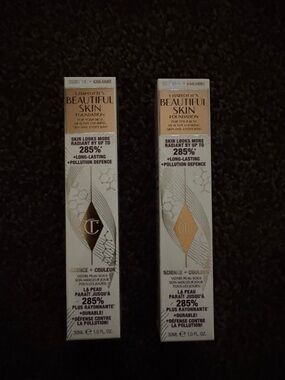 Charlotte Tilbury Beautiful Skin Foundation Duo - Warm Beige & Light Beige